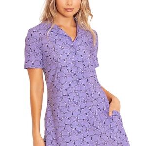 Blackmilk Ditto Pile Short Sleeve Button Up Dress Size MEDIUM